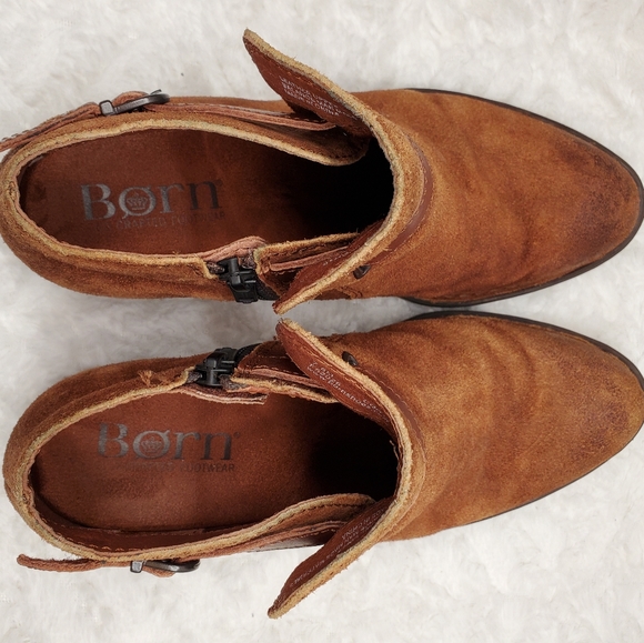 BORN Kristina Rust/Brown 7.5 Womens Booties - Picture 7 of 13